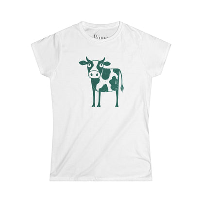 Cow - Women's Cut Fitted Tee