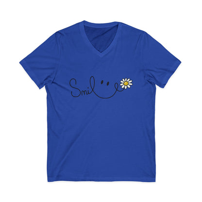 Smile - Short Sleeve V Neck