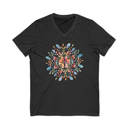 Plant Mandala - Short Sleeve V Neck