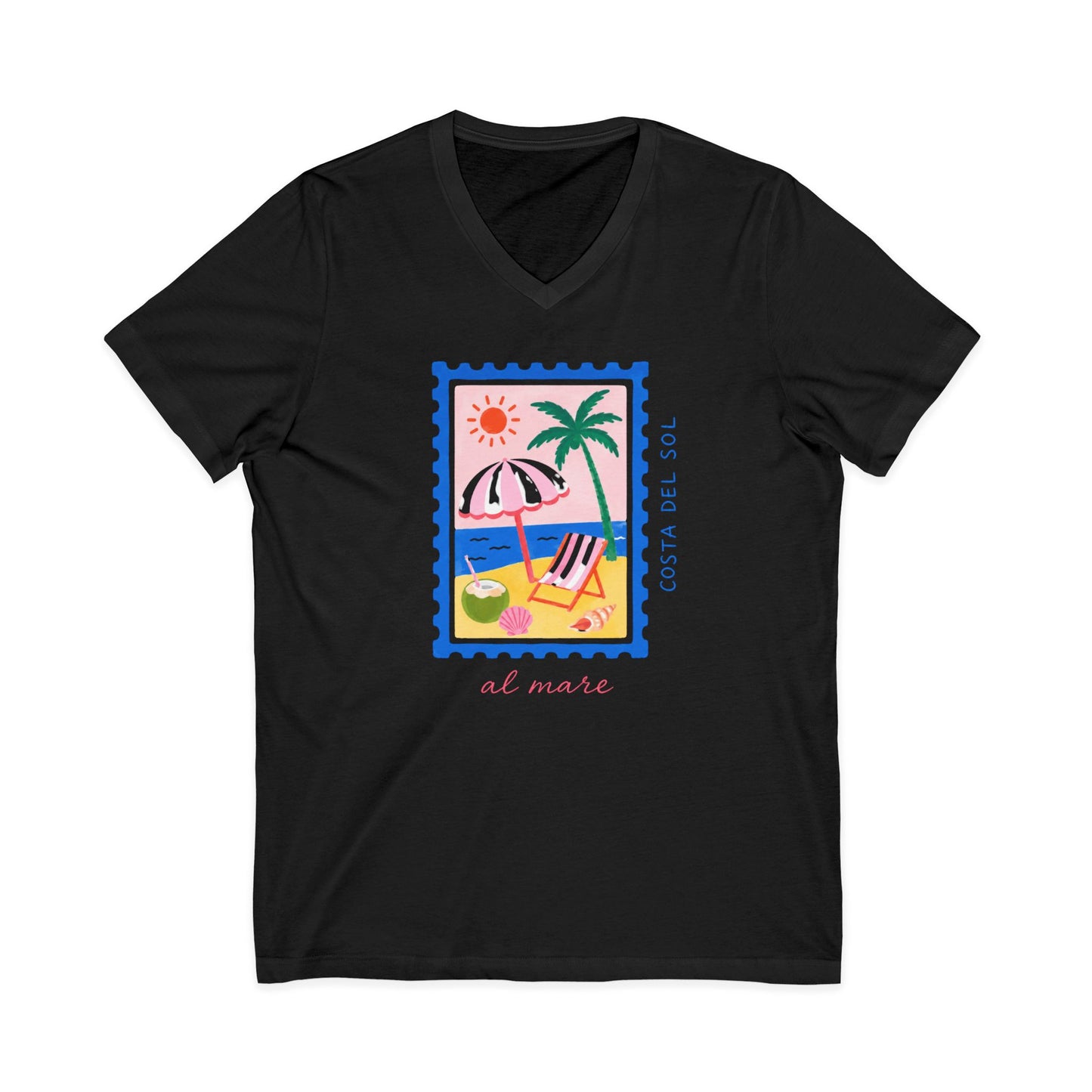 Costa Del Sol - Short Sleeve V Neck
