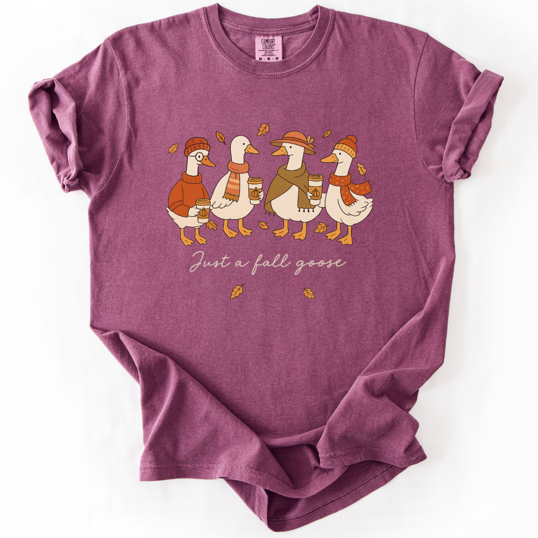 Fall Goose - Comfort Colors Relaxed Fit Premium T Shirt
