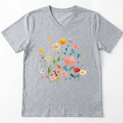 Wilderness of Color - Short Sleeve V-Neck Tee