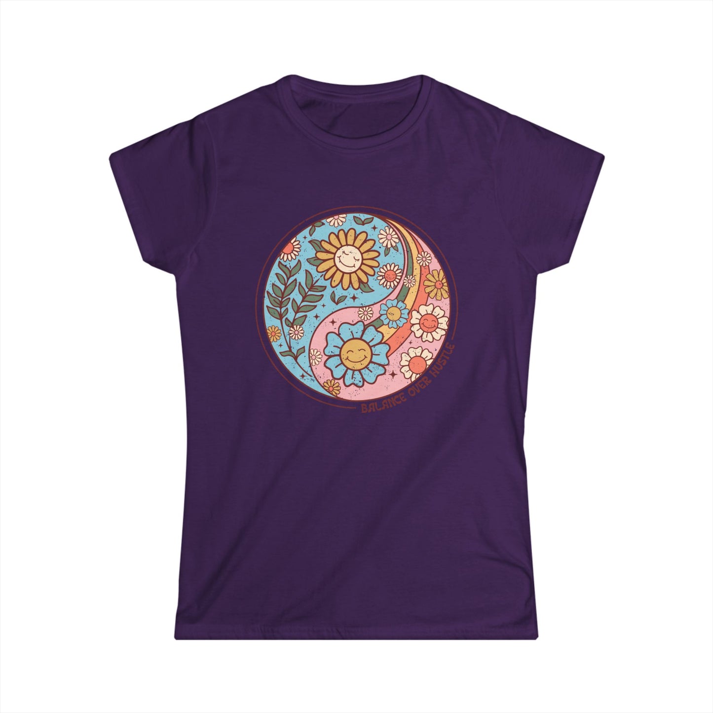 Flowers and Yang - Women's Softstyle Tee