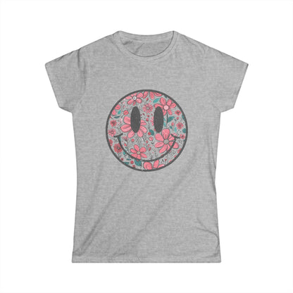 Flower Smile - Women's Softstyle Tee