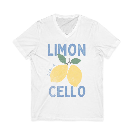Limon Cello, Vintage Tee - Short Sleeve V Neck
