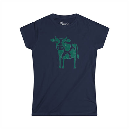 Cow - Women's Cut Fitted Tee
