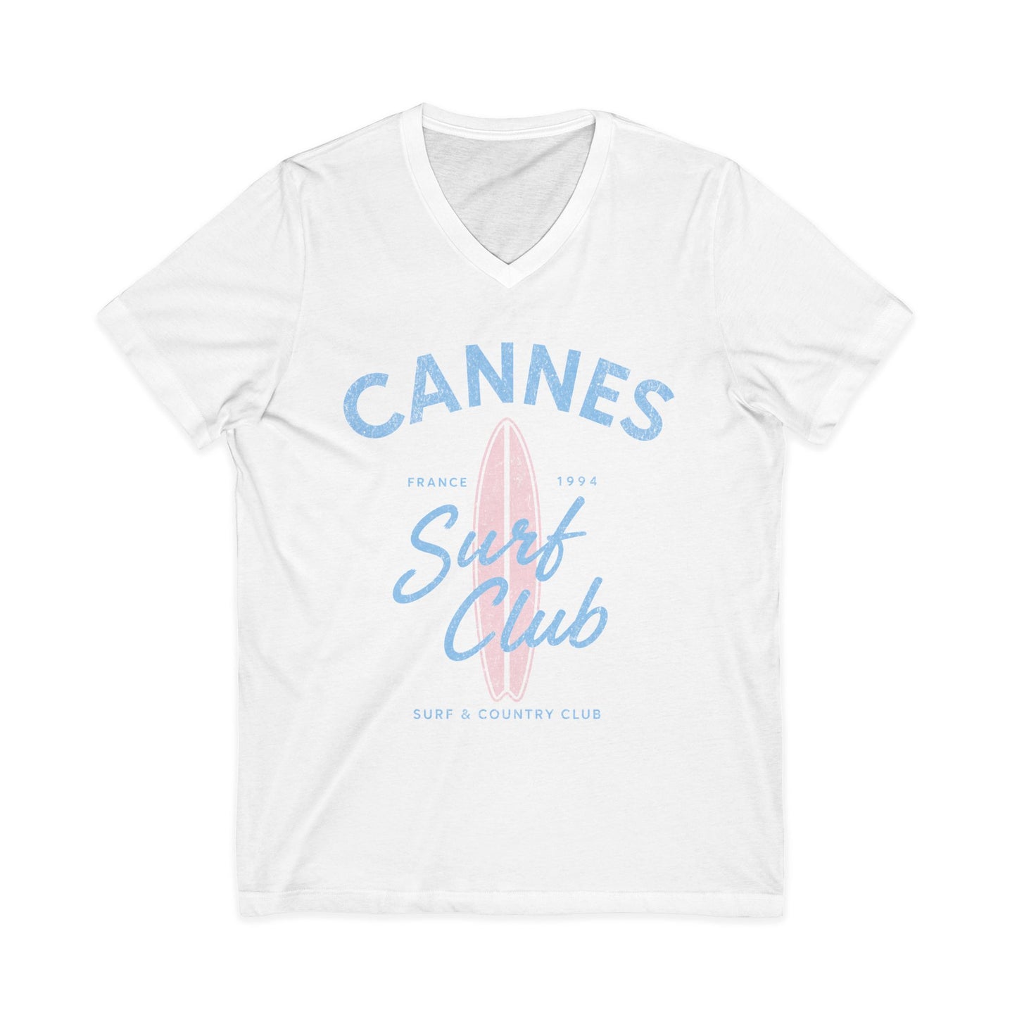 Cannes Surf Club - Short Sleeve V Neck