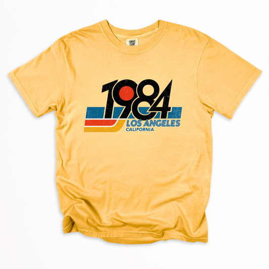 1984 LA -  Relaxed Fit Vintage Wash T Shirt