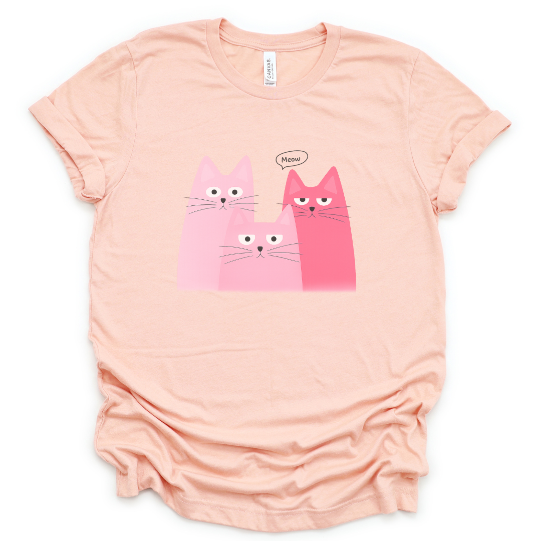 Meow - Bella Canvas Super Soft Fitted T Shirt