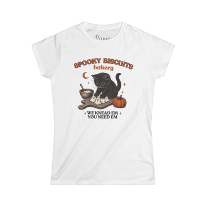 Spooky Biscuit Bakery - Women's Cut Fitted Tee
