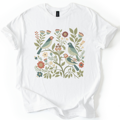 Folk Aviary  - Gildan Lightweight T Shirt