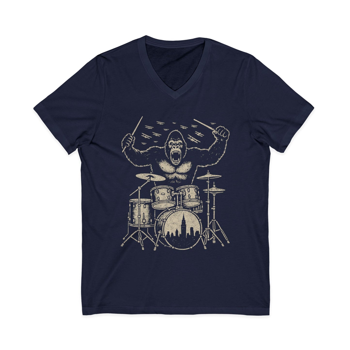King Kong's Drum Solo  - Short Sleeve V Neck