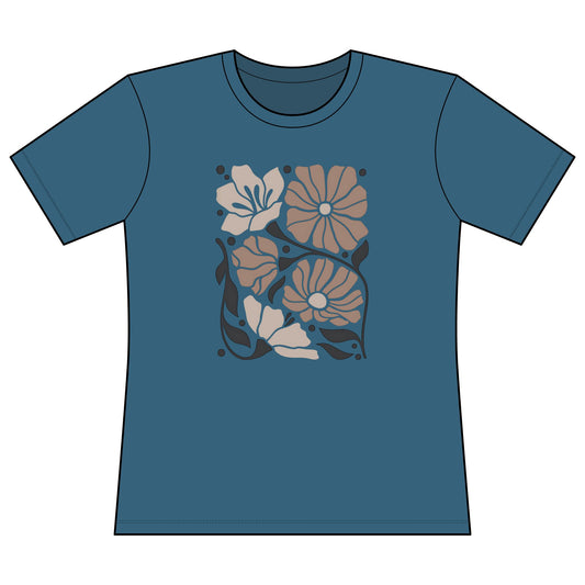 Abstract Floral - Super Soft Women's Cut