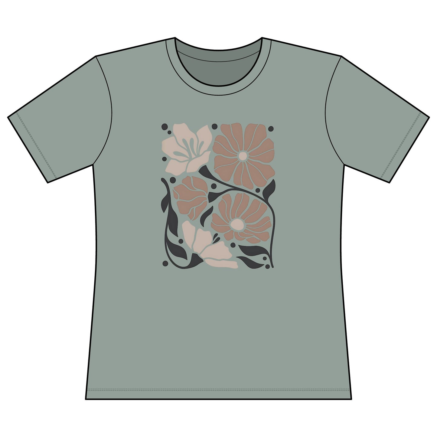 Abstract Floral - Super Soft Women's Cut