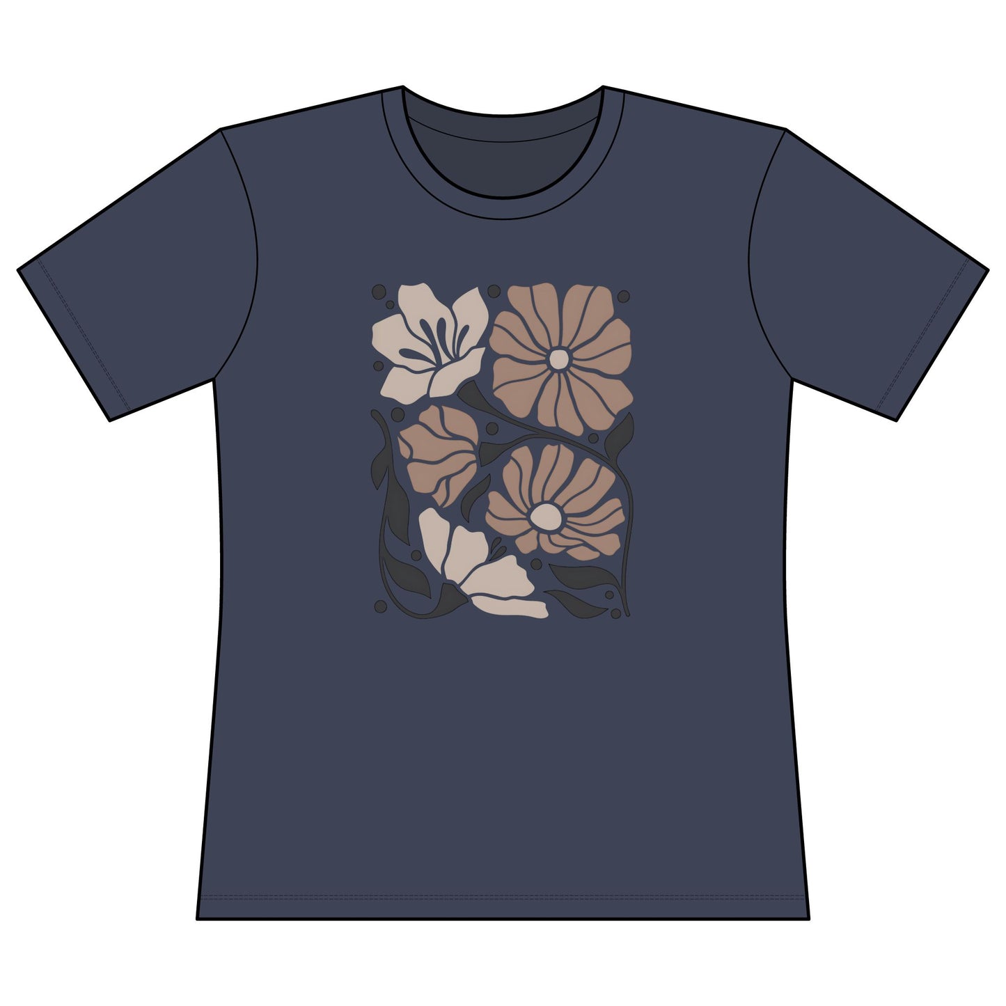 Abstract Floral - Super Soft Women's Cut