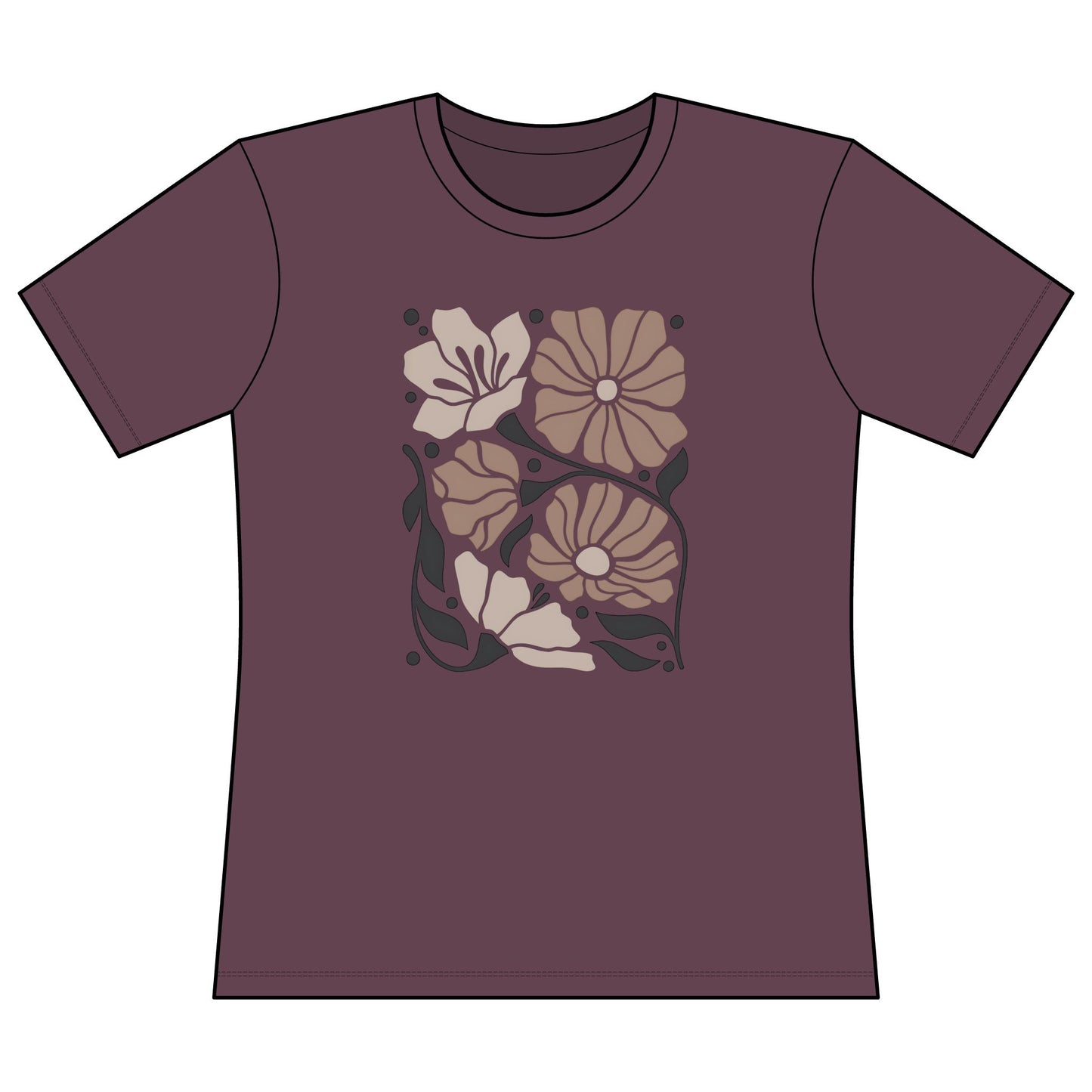 Abstract Floral - Super Soft Women's Cut