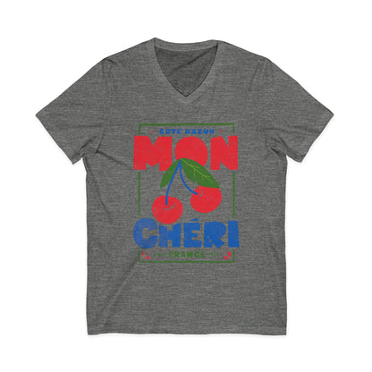 Mon Cheri - Short Sleeve V Neck