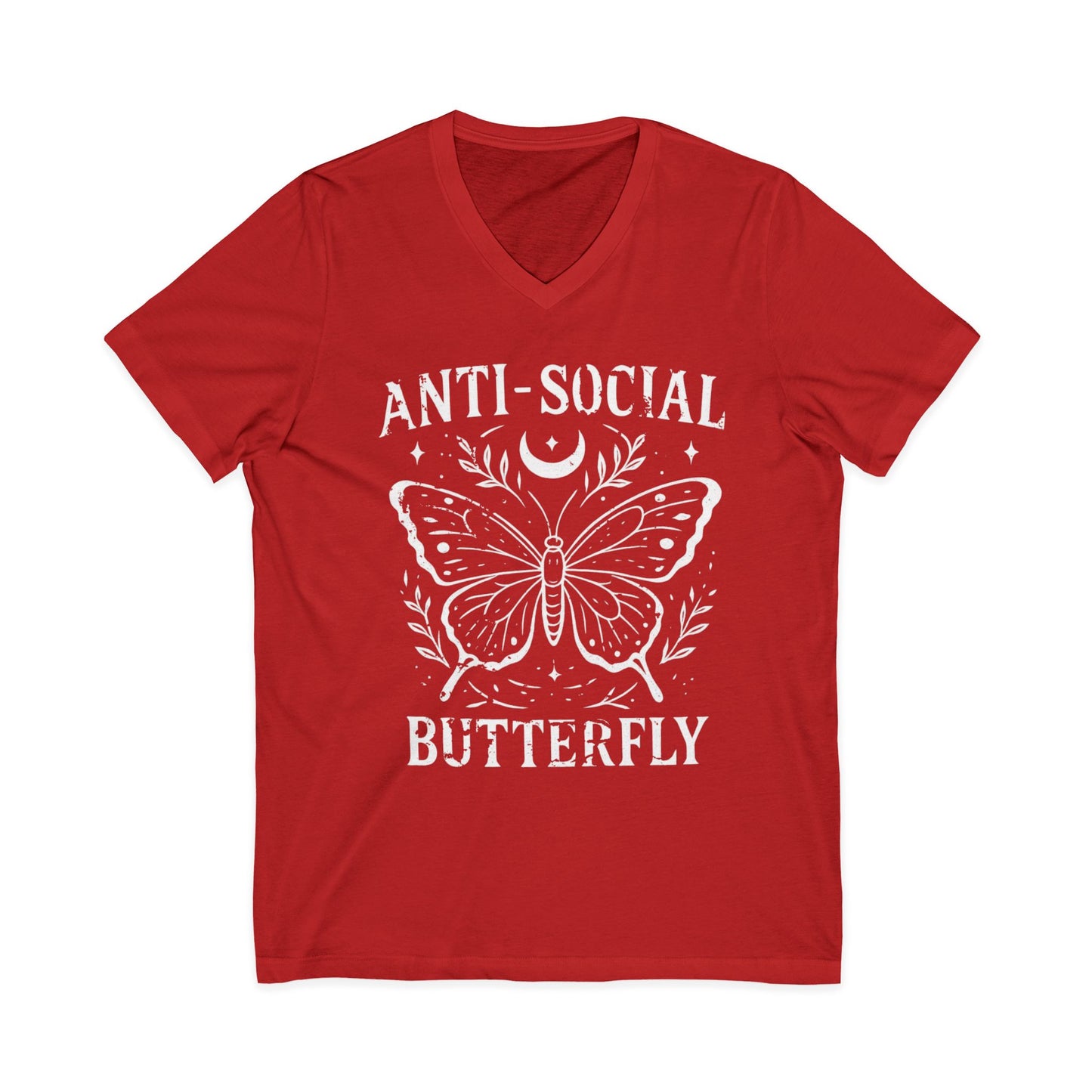 Anti-Social Butterfly - Short Sleeve V Neck