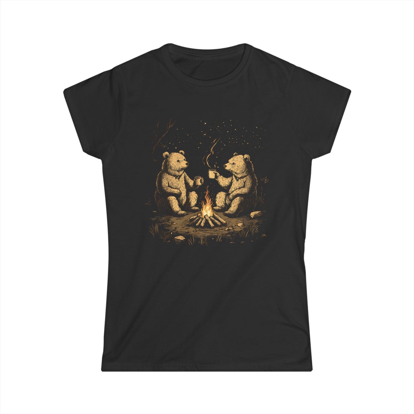 Camping Bears - Women's Softstyle Tee