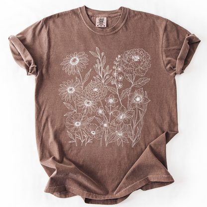Petal Cartography -  Comfort Colors Relaxed Fit Premium T Shirt