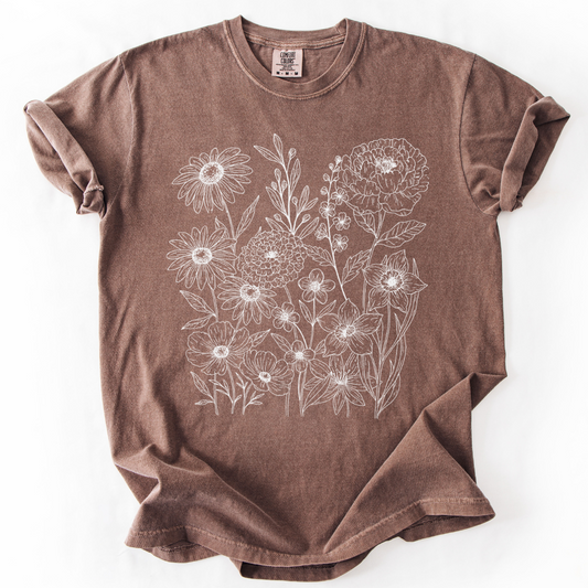Petal Cartography -  Comfort Colors Relaxed Fit Premium T Shirt