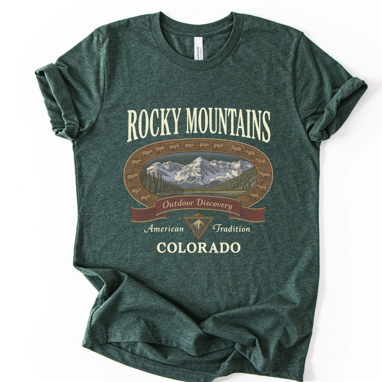Rocky Mountains - Bella Canvas Super Soft Fitted T Shirt