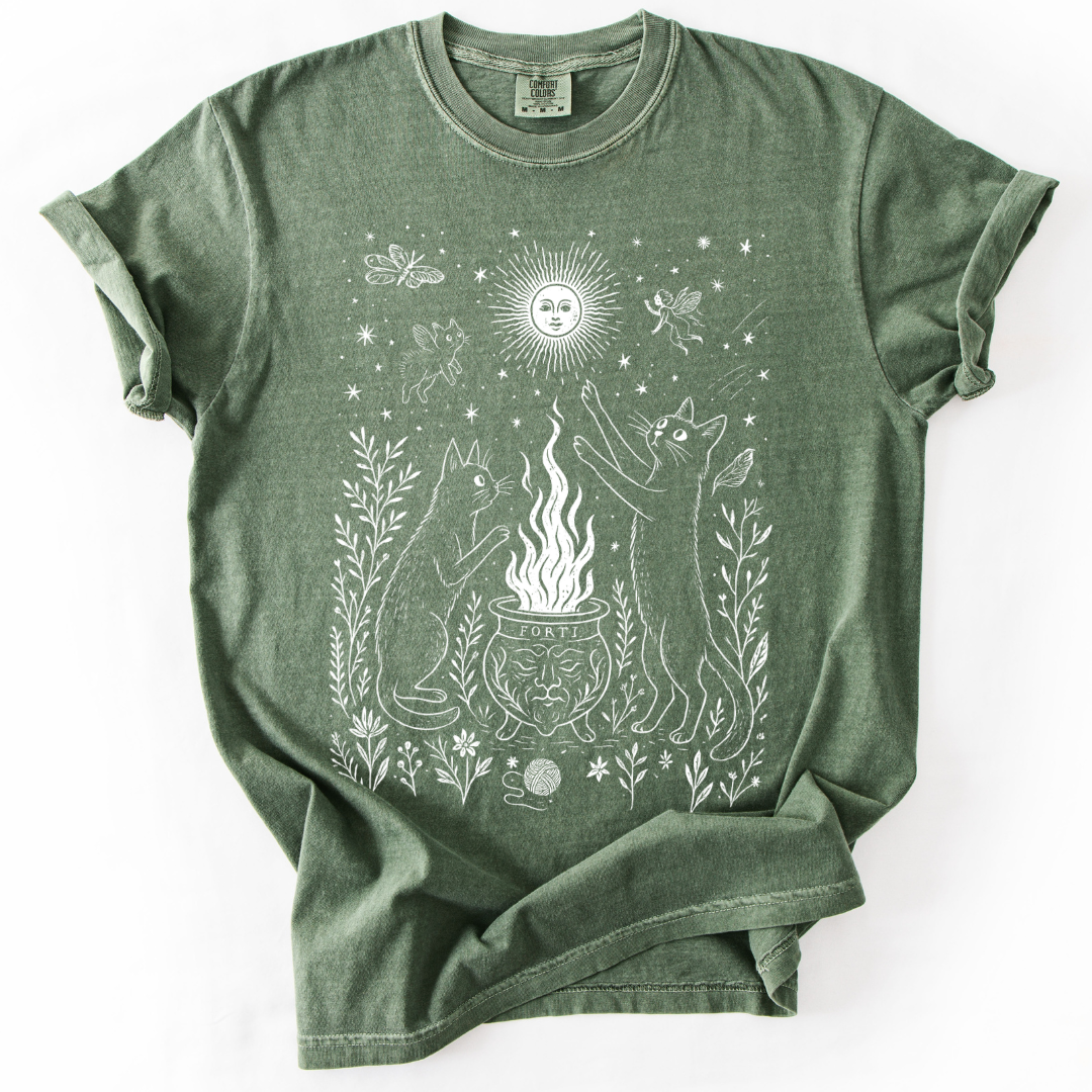 Midnight Meowgic -  Comfort Colors Relaxed Fit Premium T Shirt