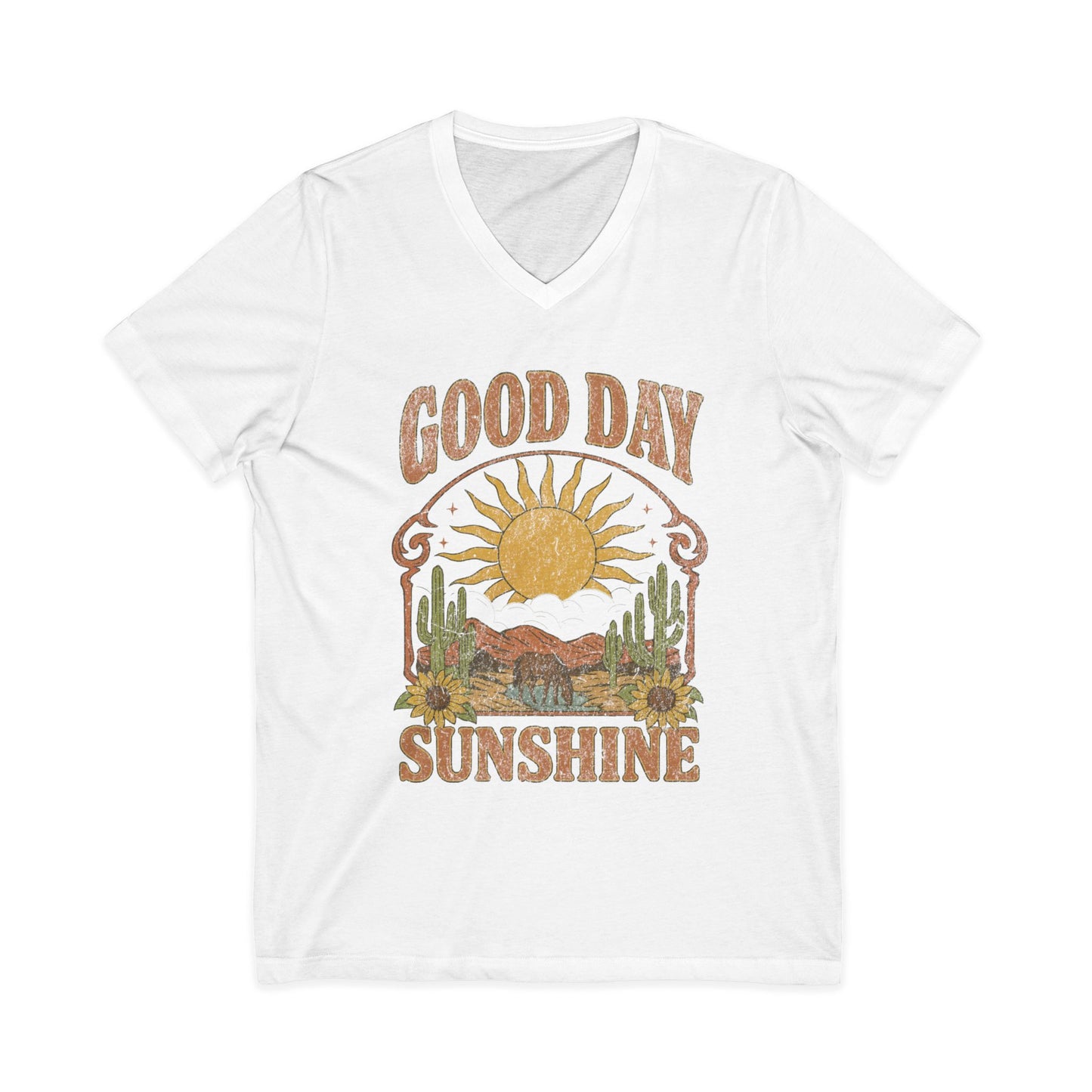 Good Day Sunshine - Short Sleeve V Neck