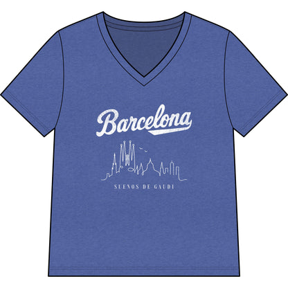 Barcelona, Dreams Of Gaudi - Super Soft V Neck
