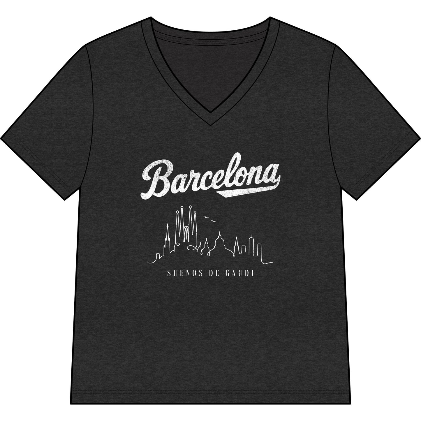 Barcelona, Dreams Of Gaudi - Super Soft V Neck