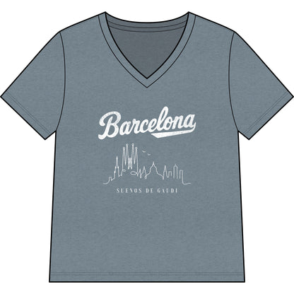 Barcelona, Dreams Of Gaudi - Super Soft V Neck