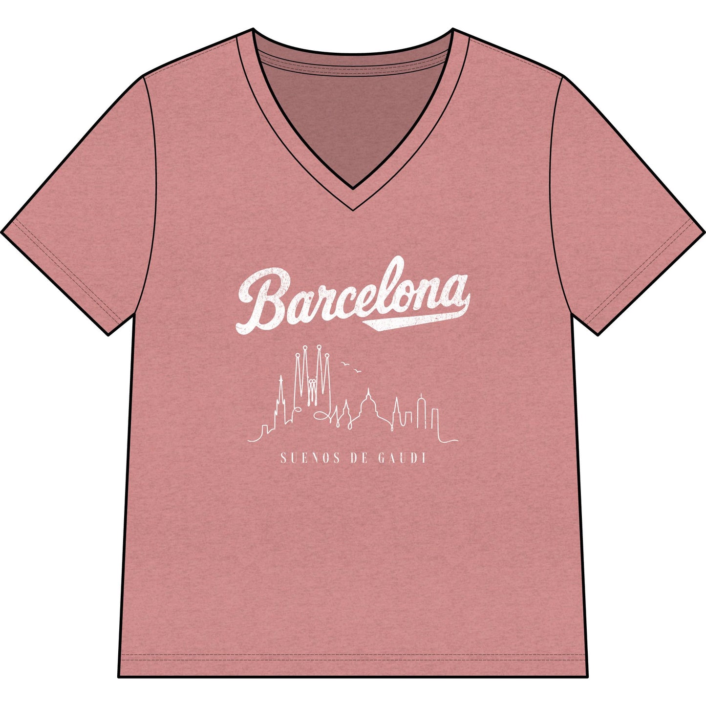 Barcelona, Dreams Of Gaudi - Super Soft V Neck