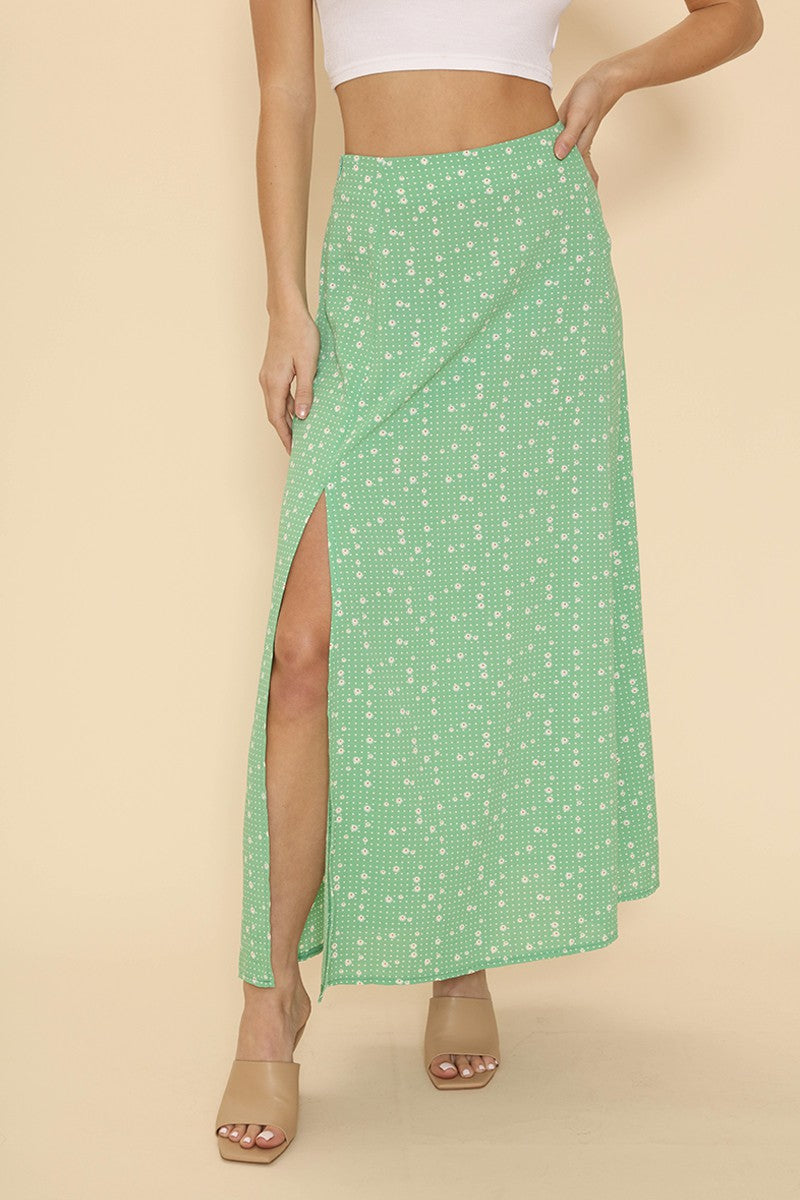 Maxi Skirt With Slit Detail