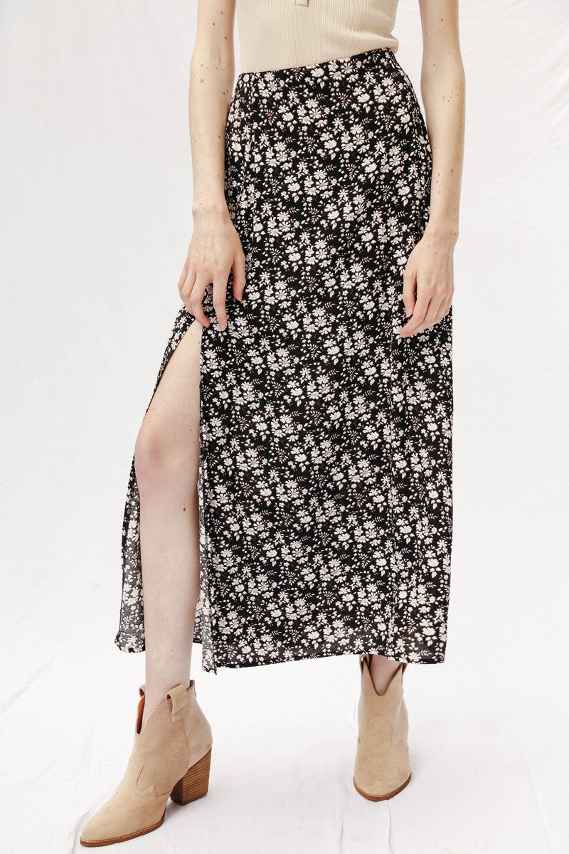 Maxi Skirt With Slit Detail