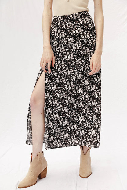 Maxi Skirt With Slit Detail