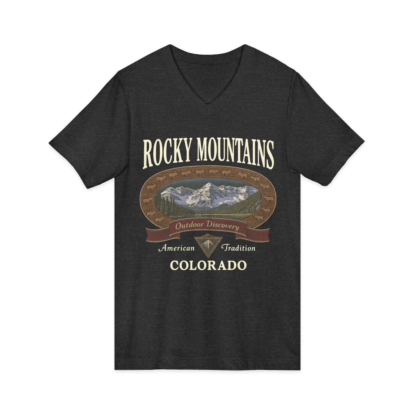 Rocky Mountains - Short Sleeve V Neck