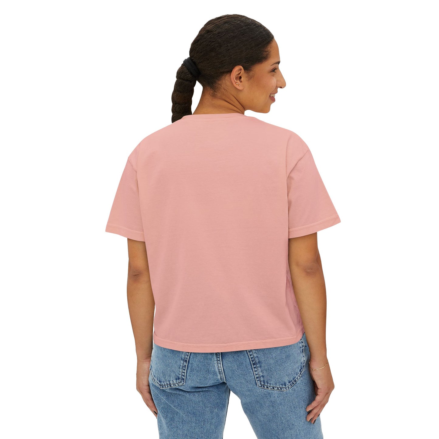 Nantucket Flower Market - Comfort Colors Boxy Cropped Tee