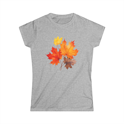 Autumn Leaves - Women's Cut Fitted Tee
