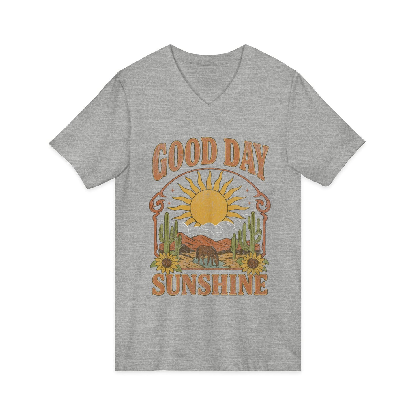 Good Day Sunshine - Short Sleeve V Neck