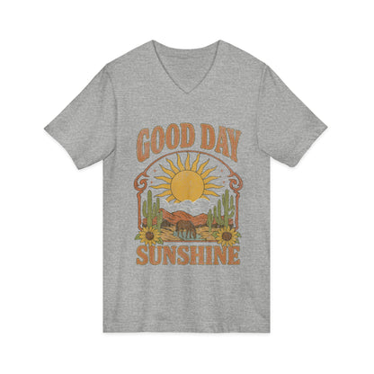 Good Day Sunshine - Short Sleeve V Neck