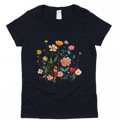 Wilderness of Color - Short Sleeve V-Neck Tee