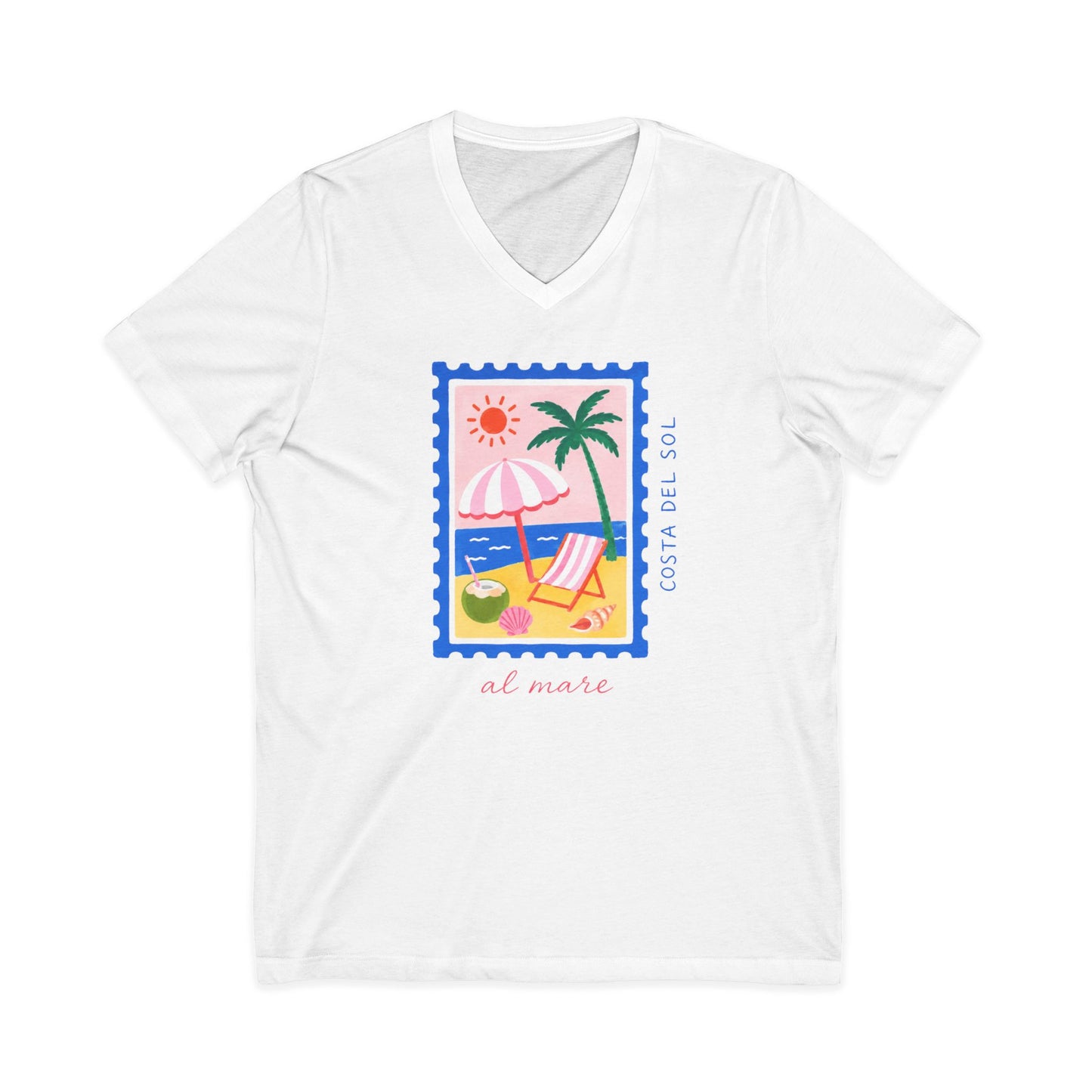 Costa Del Sol - Short Sleeve V Neck
