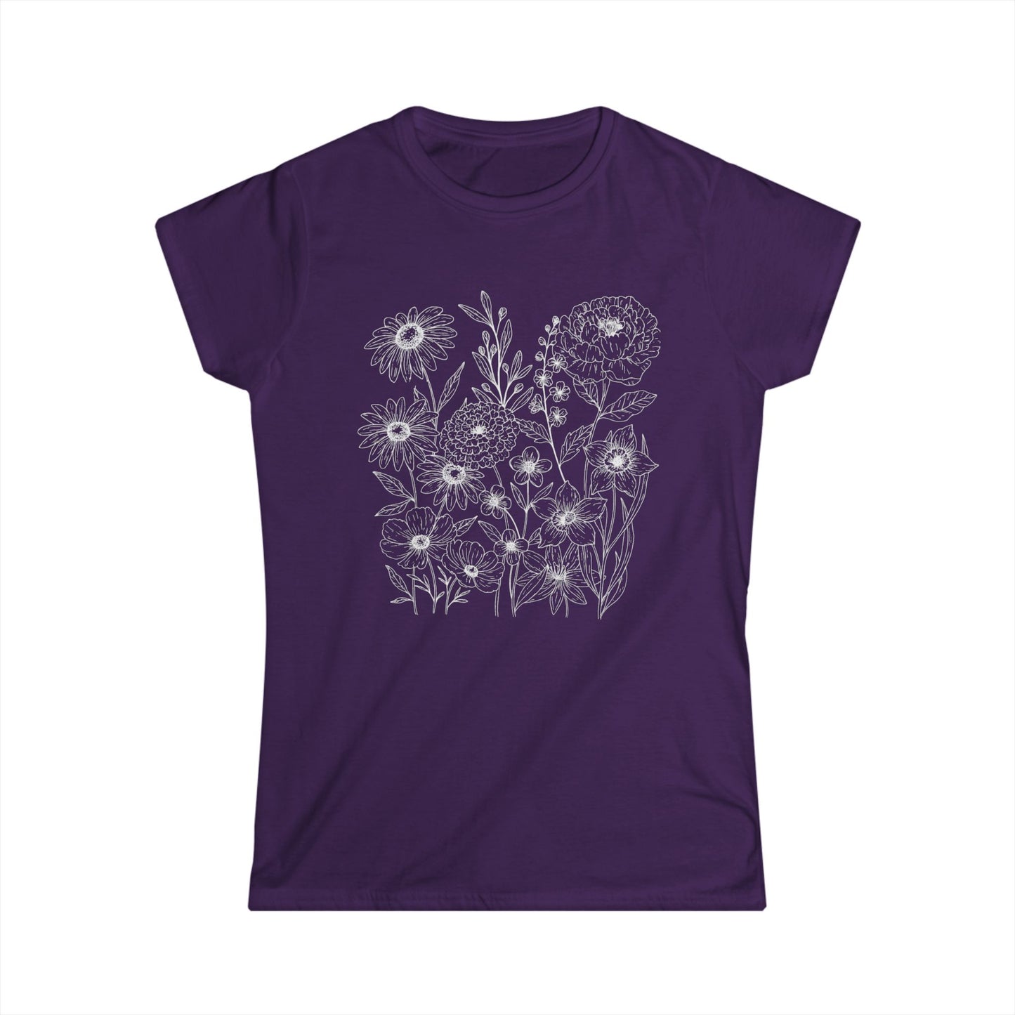 Petal Cartography - Women's Softstyle Tee