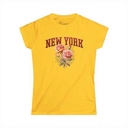 New York Floral - Women's Cut Fitted Tee