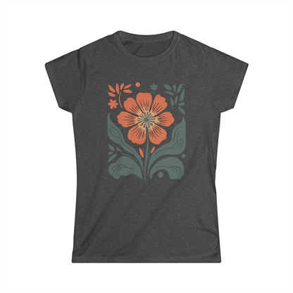 Retro Floral - Women's Softstyle Tee