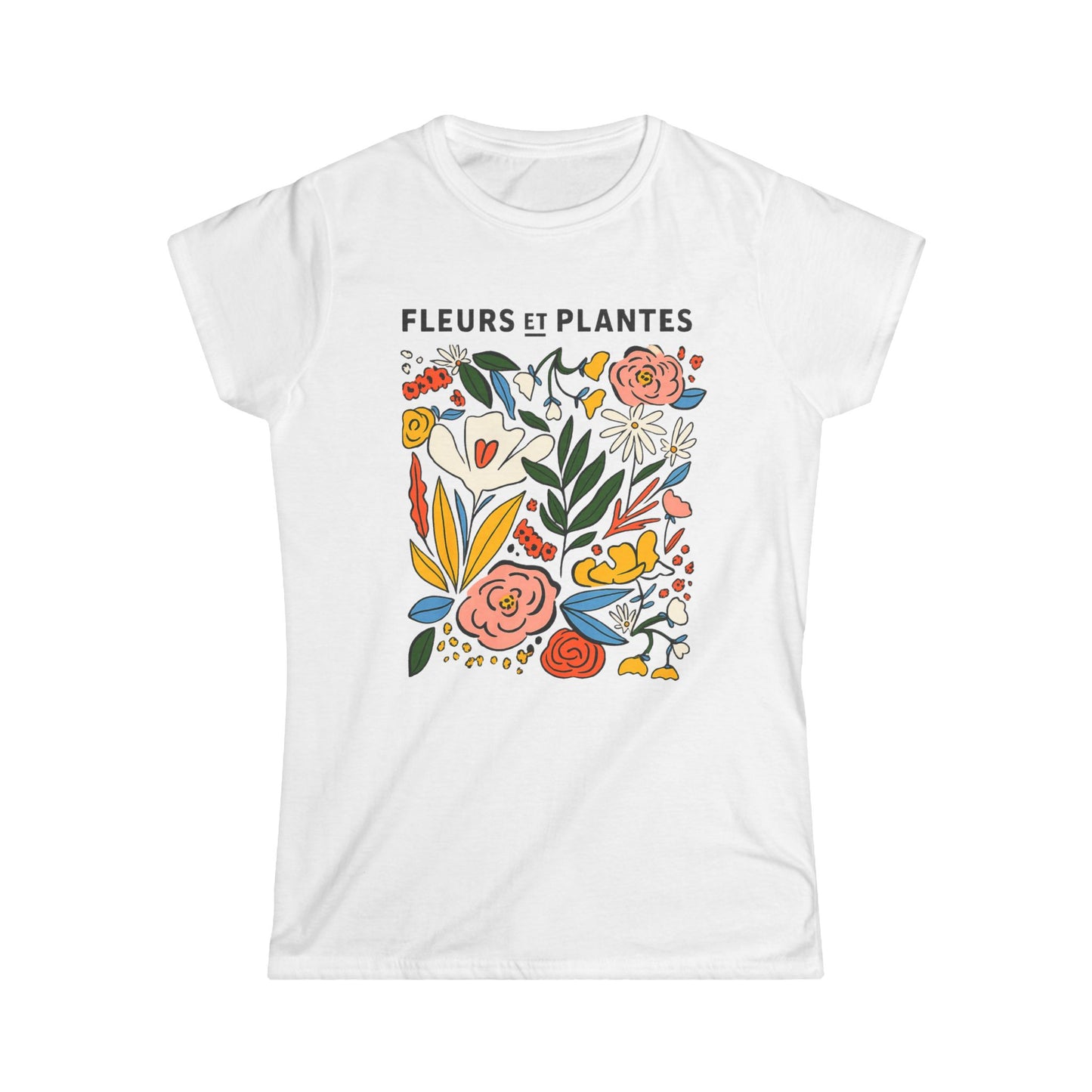 Fleurs Et Plantes - Women's Softstyle Tee