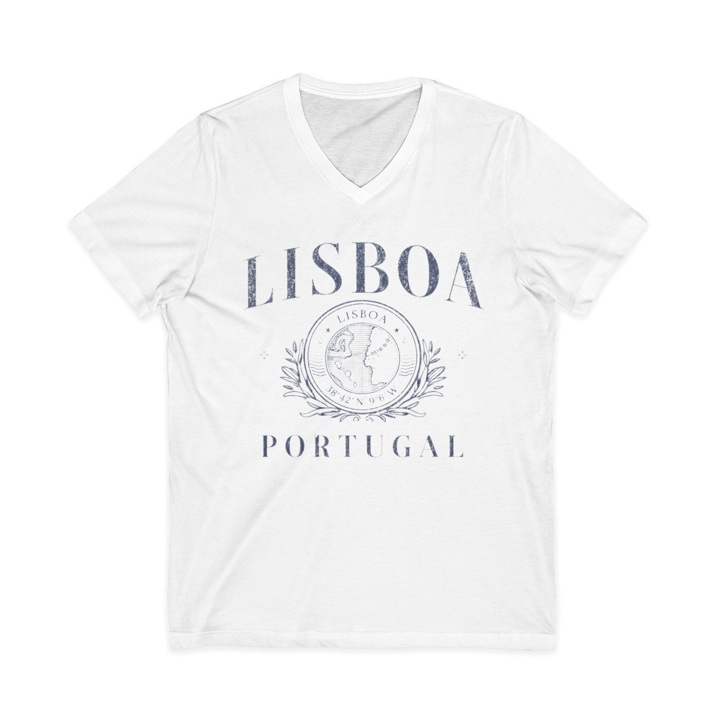 Lisboa Portugal - Short Sleeve V Neck