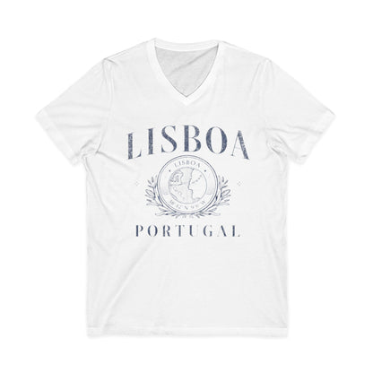 Lisboa Portugal - Short Sleeve V Neck