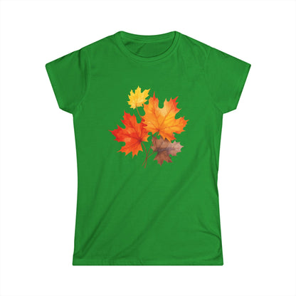 Autumn Leaves - Women's Cut Fitted Tee
