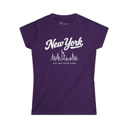 New York Skyline Doodle  - Women's Cut Fitted Tee